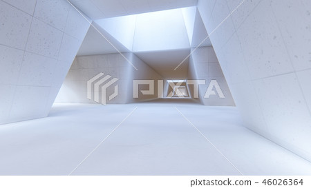 White interior background 3D rendering White interior background 3D rendering 46026364