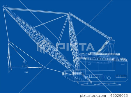 Dragline walking excavator Dragline walking excavator 46029023