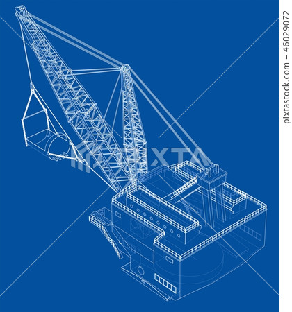 Dragline walking excavator 46029072