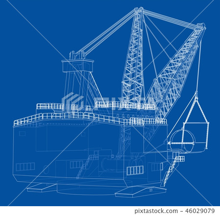 Dragline walking excavator 46029079