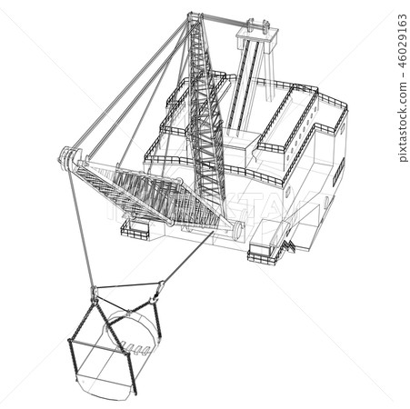 Dragline walking excavator 46029163