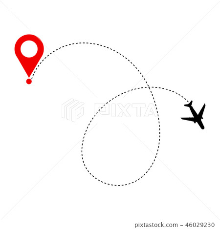 Airplane travel concept.  46029230