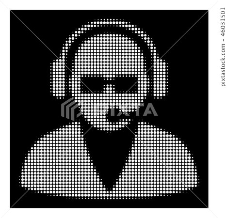 White Halftone Support Operator Icon White Halftone Support Operator Icon 46031501