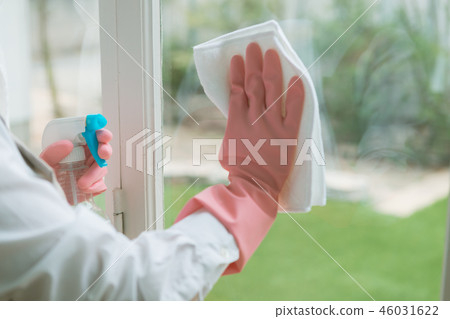清潔窗戶 主婦 家庭主婦 46031622