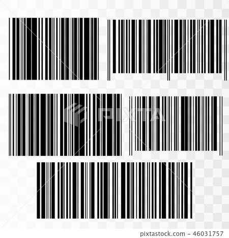 Realistic Barcode icon isolated 46031757