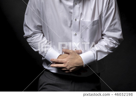 Man who suffers from stomach upset Man who suffers from stomach upset 46032198