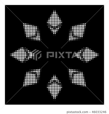 White Halftone Ethereum Radial Icon White Halftone Ethereum Radial Icon 46033246
