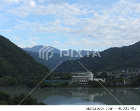 Senjogatake and Lake Takato (Autumn September 2018 Ina City, Nagano Prefecture) Senjogatake and Lake Takato (Autumn September 2018 Ina City, Nagano Prefecture) 46033498