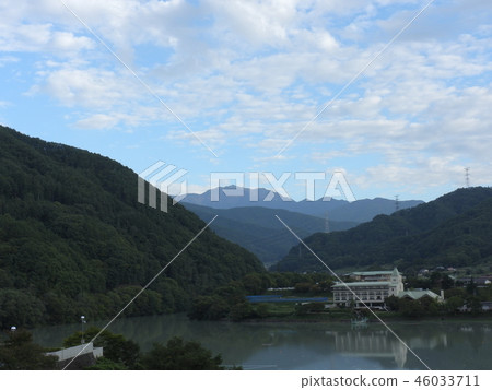 Senjogatake and Lake Takato (Autumn September 2018 Ina City, Nagano Prefecture) Senjogatake and Lake Takato (Autumn September 2018 Ina City, Nagano Prefecture) 46033711