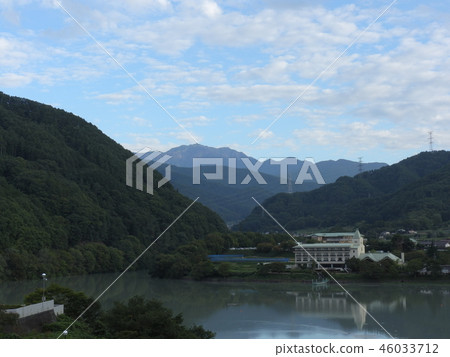 Senjogatake and Lake Takato (Autumn September 2018 Ina City, Nagano Prefecture) Senjogatake and Lake Takato (Autumn September 2018 Ina City, Nagano Prefecture) 46033712