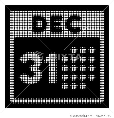 White Halftone Last Year Day Icon White Halftone Last Year Day Icon 46033959