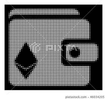 White Halftone Ethereum Purse Icon White Halftone Ethereum Purse Icon 46034205