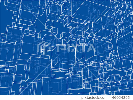 Abstract boxes background 46034265