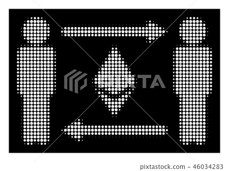 White Halftone People Exchange Ethereum Crystal Icon White Halftone People Exchange Ethereum Crystal Icon 46034283