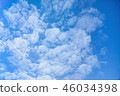 Blue sky with clouds. 46034398