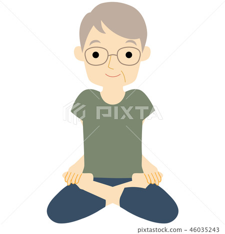 Yoga Pods Padma Asana (Lotus Notes) Illustration 46035243