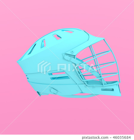 Lacrosse helmet in one tone color. Lacrosse helmet in one tone color. 46035684