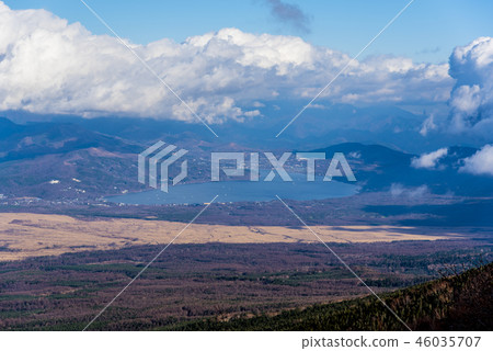 Mountain lake from Mt. Fuji 46035707