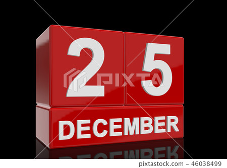 The date of 25 Dezember in white letters The date of 25 Dezember in white letters 46038499