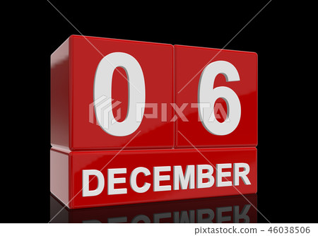 The date of 6 Dezember in white letters The date of 6 Dezember in white letters 46038506