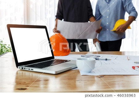 Architect working together in a office. Architect working together in a office. 46038963