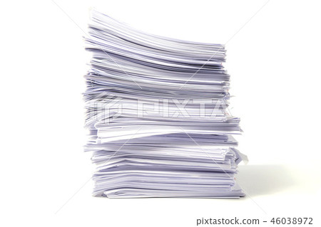 Stack of Documents isolated on white background Stack of Documents isolated on white background 46038972
