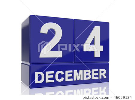The date of 24 Dezember in white letters The date of 24 Dezember in white letters 46039124