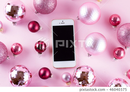 Christmas mock up with white phone 46040375
