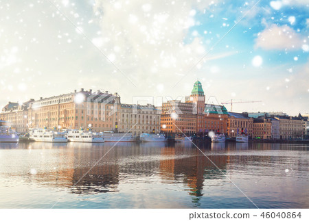 skyline of Stockholm, Sweden 46040864