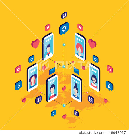 Social network and technology concept Social network and technology concept 46042017
