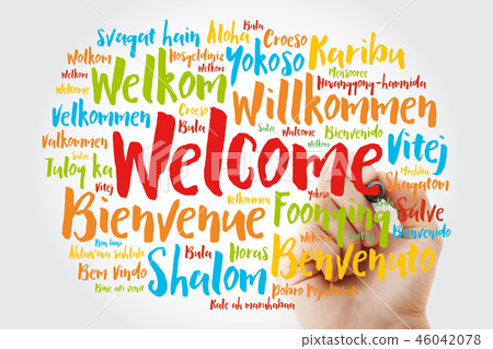 WELCOME word cloud in different languages WELCOME word cloud in different languages 46042078