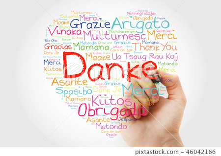 Danke (Thank You in German) Love Heart Danke (Thank You in German) Love Heart 46042166
