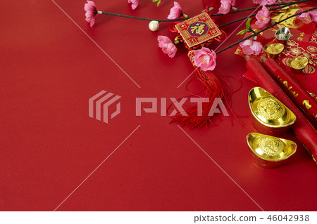 chinese new year festival plum flowers 46042938
