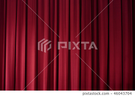 Red curtain is background 46043704