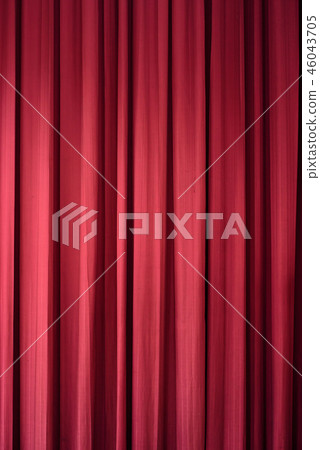 Red curtain is background 46043705