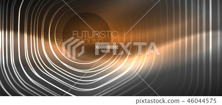 Black and glowing color lines neon design, magin techno template background 46044575