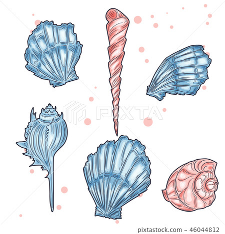 Hand drawn vector illustrations - collection of... - Stock Illustration ...