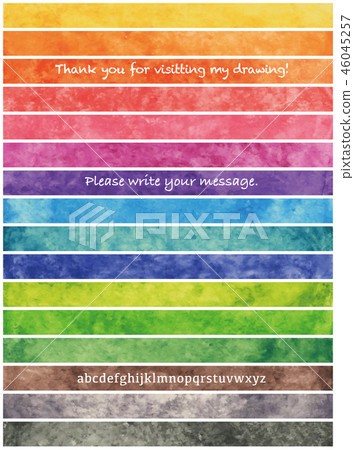 Colorful watercolor background material Colorful watercolor background material 46045257