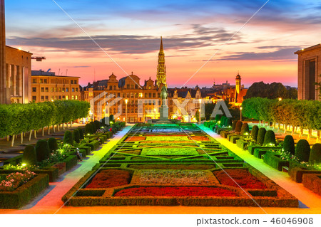Brussels at sunset, Brussels, Belgium 46046908
