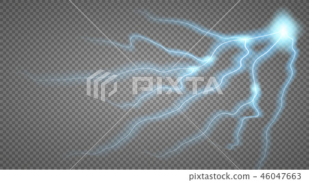 Storm with Lightning isolated. Storm with Lightning isolated. 46047663