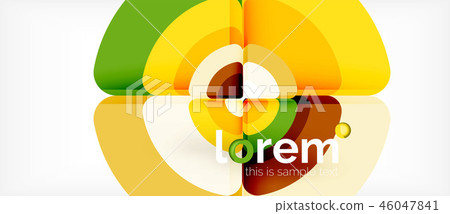 Circles and triangles geometric abstract background. Trendy abstract layout template for business or Circles and triangles geometric abstract background. Trendy abstract layout template for business or 46047841