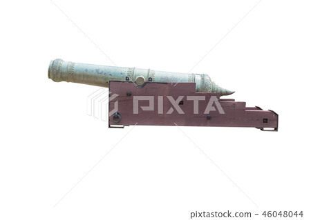 Ancient artillery,isolated on white background Ancient artillery,isolated on white background 46048044