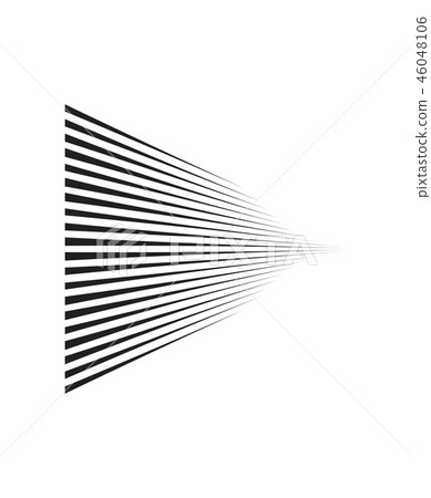 Perspective speed motion lines. wavy horizontal Perspective speed motion lines. wavy horizontal 46048106
