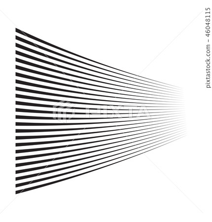 Perspective speed motion lines. wavy horizontal  46048115
