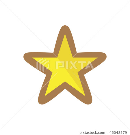 Christmas gingerbread with a star shape Christmas gingerbread with a star shape 46048379