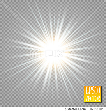 Glow light effect. Star burst with sparkles. Glow light effect. Star burst with sparkles. 46048404