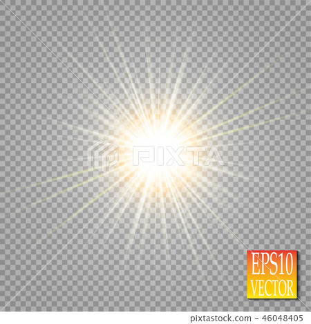 Glow light effect. Star burst with sparkles. Glow light effect. Star burst with sparkles. 46048405