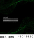 Green line on black vector background 46048689