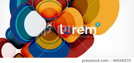 Geometric modern abstract background 46048870
