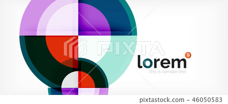 Circle abstract background, geometric modern design template Circle abstract background, geometric modern design template 46050583